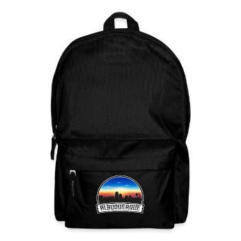 Albuquerque New Mexico USA Skyline Vintage Sonnenuntergang - Rucksack - Schwarz - Vorne