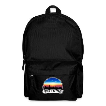 Valencia Spain Skyline Vintage Sunset Travel Souve - Backpack - black - Front