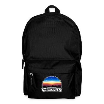 Madrid Espagne Skyline Vintage Sunset Voyage Souveni - Sac à dos - noir - Devant