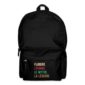 FLORENT L'HOMME LE MYTHE LA LÉGENDE - Sac à dos - noir - Devant