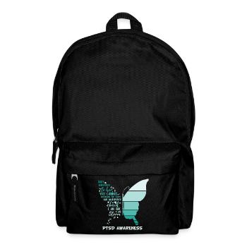 I Am The Storm Ptsd Awareness Butterfly - Backpack - black - Front