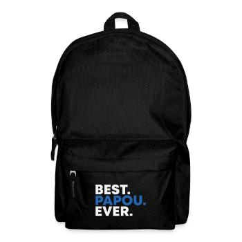 Best Papou Ever Father's Day Gift - Backpack - black - Front