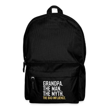 Grand-père Homme Mythe La Mauvaise Influence - Sac à dos - noir - Devant