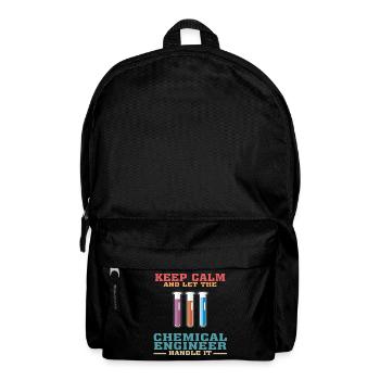 Funny Chemical Engineering Quote for Chemical Engi - Backpack - black - Front