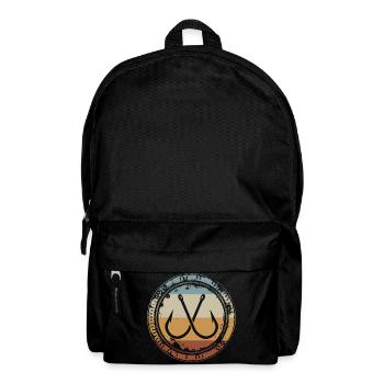 Fishing Fishing Hook Vintage for Fishermen Anglers - Backpack - black - Front