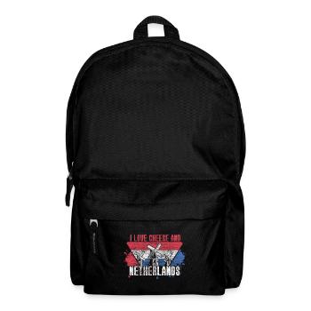 Netherlands Coat of Arms Gift Idea - Backpack - black - Front