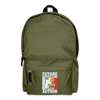 Future Best Selling Author Writer - Backpack - olive green - Front