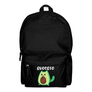 Avocato Lustige Avocado Liebhaber Katze - Rucksack - Schwarz - Vorne