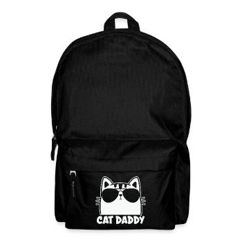 Herren Vintage Katze Papa Katze Papa Väter - Rucksack - Schwarz - Vorne