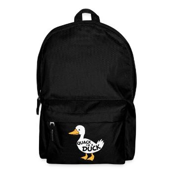 Quack I’m A Duck Lazy Halloween Costume - Backpack - black - Front