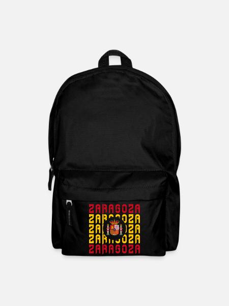 Design drapeau Espagne Saragosse - Sac à dos - noir