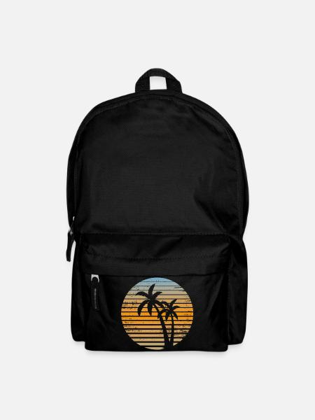 Geriffelte Zwielichtpalme - Rucksack - Schwarz