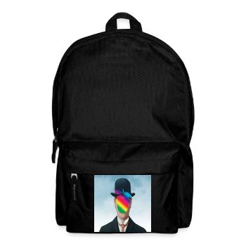 Arc-en-ciel Apple-Man - Sac à dos - noir - Devant