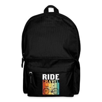 Fahrrad Radtour Schotter - Rucksack - Schwarz - Vorne