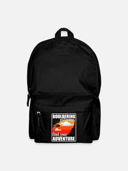 Bouldern Felsklettern Boulderer Sport - Rucksack - Schwarz