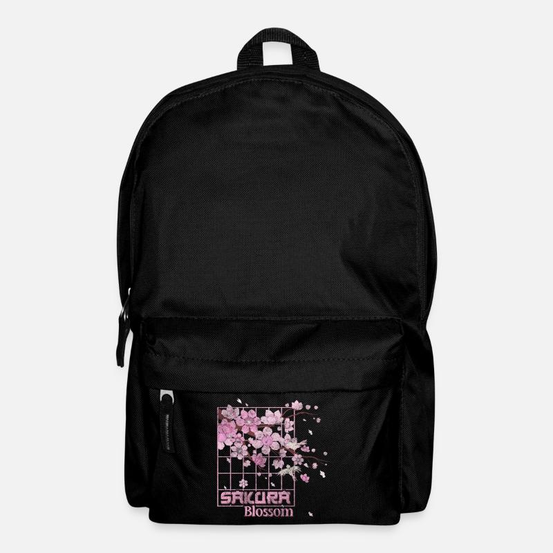 Kirschblüten Natur Symbol Rosa - Rucksack - Schwarz