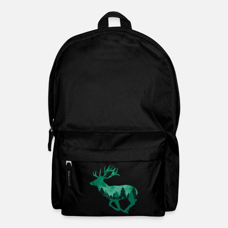 Klimawandel Umweltschutz Hirsch Nachhaltig - Rucksack - Schwarz