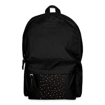 Confettis en rose et jaune - Sac à dos - noir - Devant