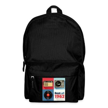Le meilleur de 1962 Vinyl Radio Oldschool Turntable - Sac à dos - noir - Devant