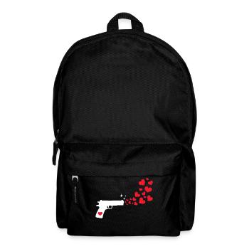 Weltfrieden Herz Frieden Liebe Menschheit - Rucksack - Schwarz - Vorne