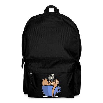 Funny sloth coffee caffeine coffee lover - Backpack - black - Front