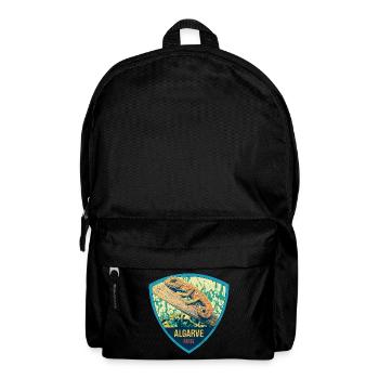 Algarve Portugal, plage été soleil caméléon rétro - Sac à dos - noir - Devant