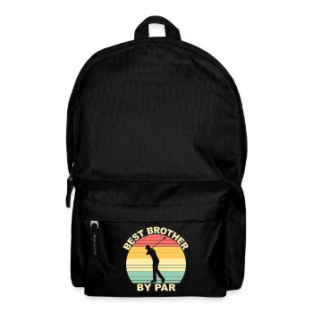Best Brother By Par - Golfing - Backpack - black - Front