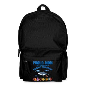 Proud Mom Marine Biologist Marine Biology Sea - Backpack - black - Front