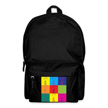 Pop Art Woman Retro Art Gift - Backpack - black - Front