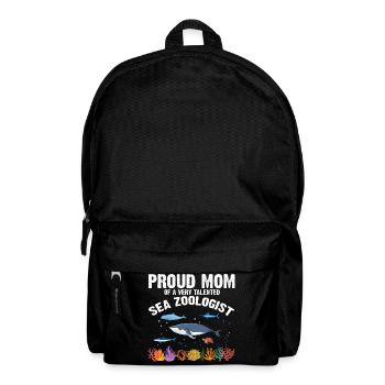 Proud Mama Ocean Zooologist Zooology Sea - Backpack - black - Front