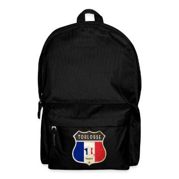 Toulouse Frankreich Wappen Flaggen Design - Rucksack - Schwarz - Vorne