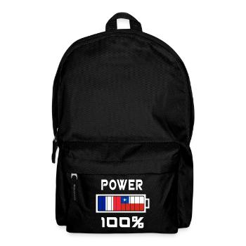 Chile und Frankreich machen 100% - Rucksack - Schwarz - Vorne