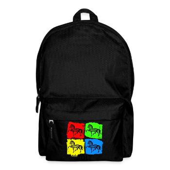 Horses Stallion Saying Icelandic Horses Horse Love Tölt - Backpack - black - Front