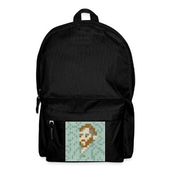 Van Gogh - Autoportrait - PixelArt Self-Portrait - Sac à dos - noir - Devant
