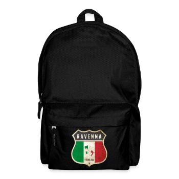 Ravenna Italien Wappen Flaggen Design - Rucksack - Schwarz - Vorne
