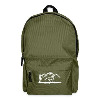 Cool Islandpferde Galopp Pferdenarr Pferdeliebe - Rucksack - Olivgrün - Vorne