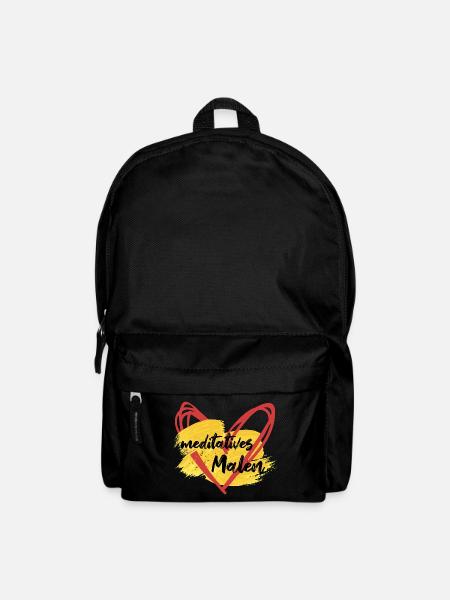 meditatives Malen - Zeichnen zur Entspannung - Rucksack - Schwarz