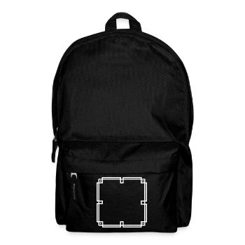 Oriental Frame Lines Line Decoration - Backpack - black - Front