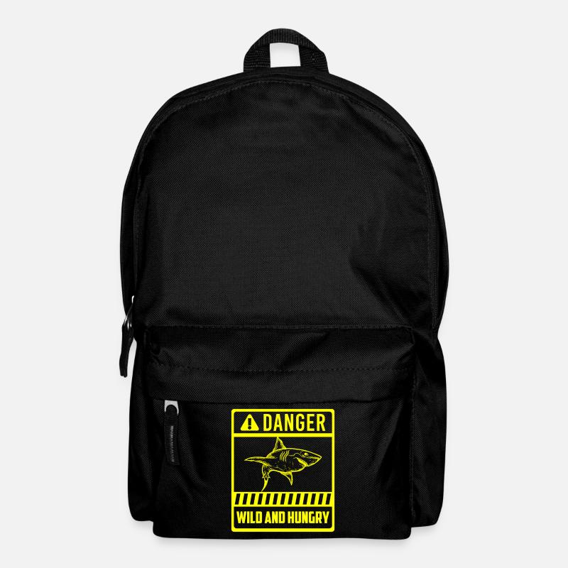 Weißer Hai Meer - Rucksack - Schwarz