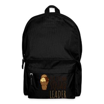Leader de l’escouade de crème glacée - Sac à dos - noir - Devant