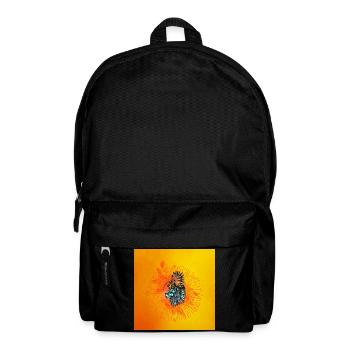 Awesome bird and fancy cat - Backpack - black - Front