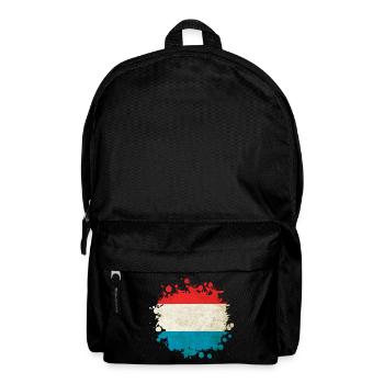 Luxembourg flags blob - Backpack - black - Front