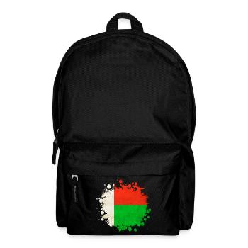 Madagaskar Flaggen Klecks - Rucksack - Schwarz - Vorne