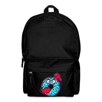 Donut Delicious Sweets Baking Snack Calories - Backpack - black - Front