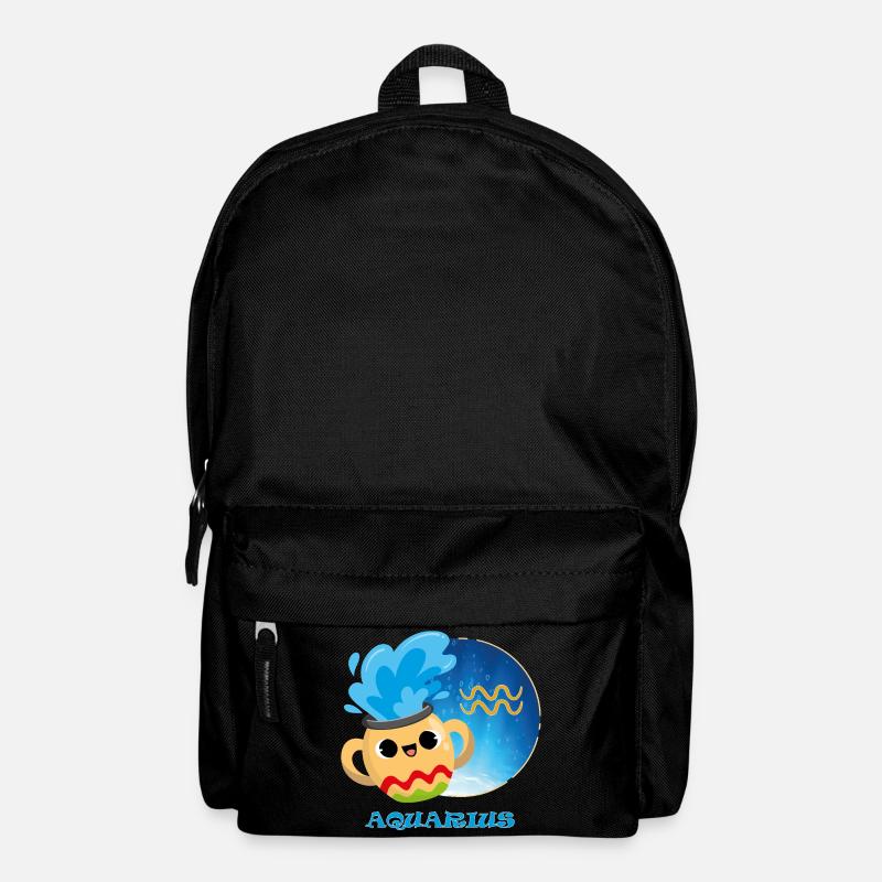 Zodiac sign Aquarius - Backpack - black