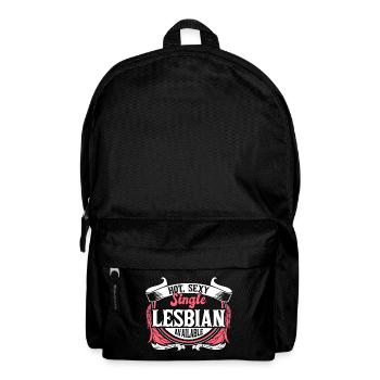 Lesbisch Single Pride - Rucksack - Schwarz - Vorne