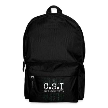 Idiot Stupide Méchant Humour Noir - Sac à dos - noir - Devant