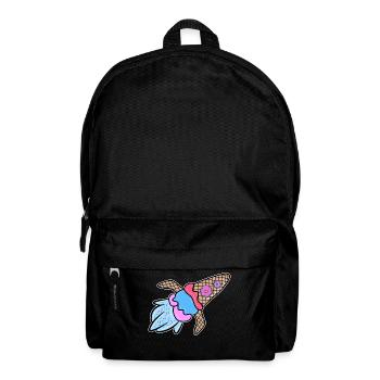 Eis Donut Lecker Nachspeise Süßigkeiten Naschen - Rucksack - Schwarz - Vorne
