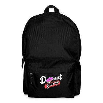 Cool Donut Statement Süßigkeiten Backen Nachspeise - Rucksack - Schwarz - Vorne