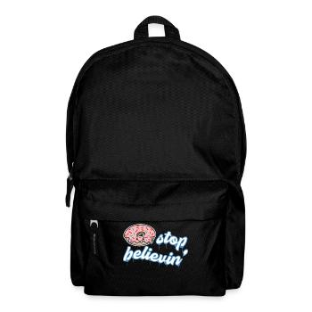 Naschen Donut Süßigkeiten Statement Nachspeise - Rucksack - Schwarz - Vorne